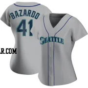 Eduard Bazardo Women's Seattle Mariners Gray Authentic Road Jersey