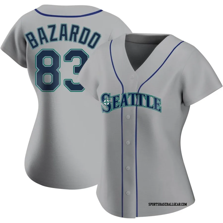 Eduard Bazardo Women's Seattle Mariners Gray Authentic Road Jersey