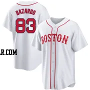 Eduard Bazardo Youth Boston Red Sox White Replica 2021 Patriots' Day Jersey