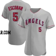 Eduardo Escobar Men's Los Angeles Angels Gray Authentic Road Jersey