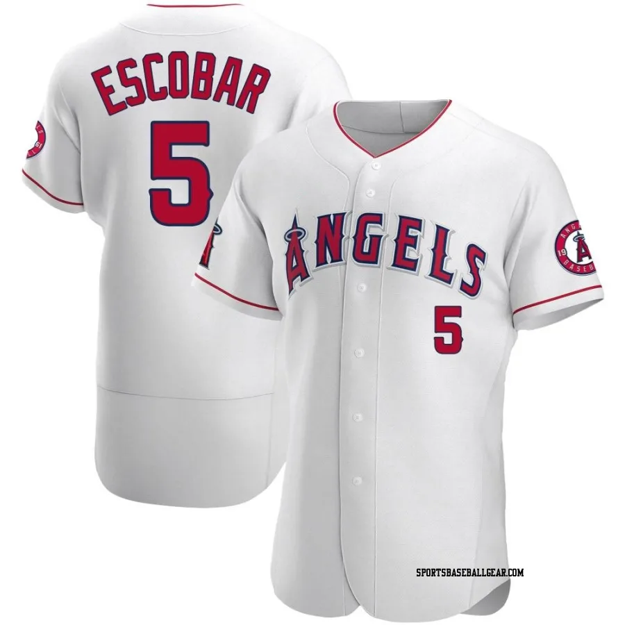 Eduardo Escobar Men's Los Angeles Angels White Authentic Jersey