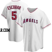 Eduardo Escobar Men's Los Angeles Angels White Replica Home Jersey