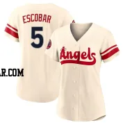 Eduardo Escobar Women's Los Angeles Angels Cream Authentic 2022 City Connect Jersey