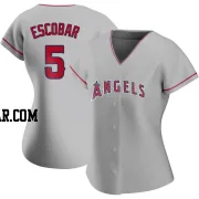 Eduardo Escobar Women's Los Angeles Angels Replica Silver Road Jersey