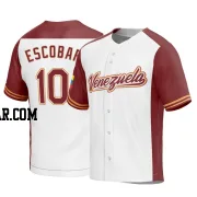 Eduardo Escobar Youth Venezuela Baseball White Replica 2023 World Baseball Classic Jersey