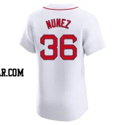 Eduardo Nunez Men's Boston Red Sox White Elite Home Jersey