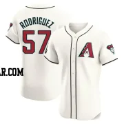 Eduardo Rodriguez Men's Arizona Diamondbacks Cream Elite Home Patch Jersey