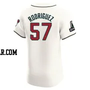 Eduardo Rodriguez Men's Arizona Diamondbacks Cream Elite Home Patch Jersey