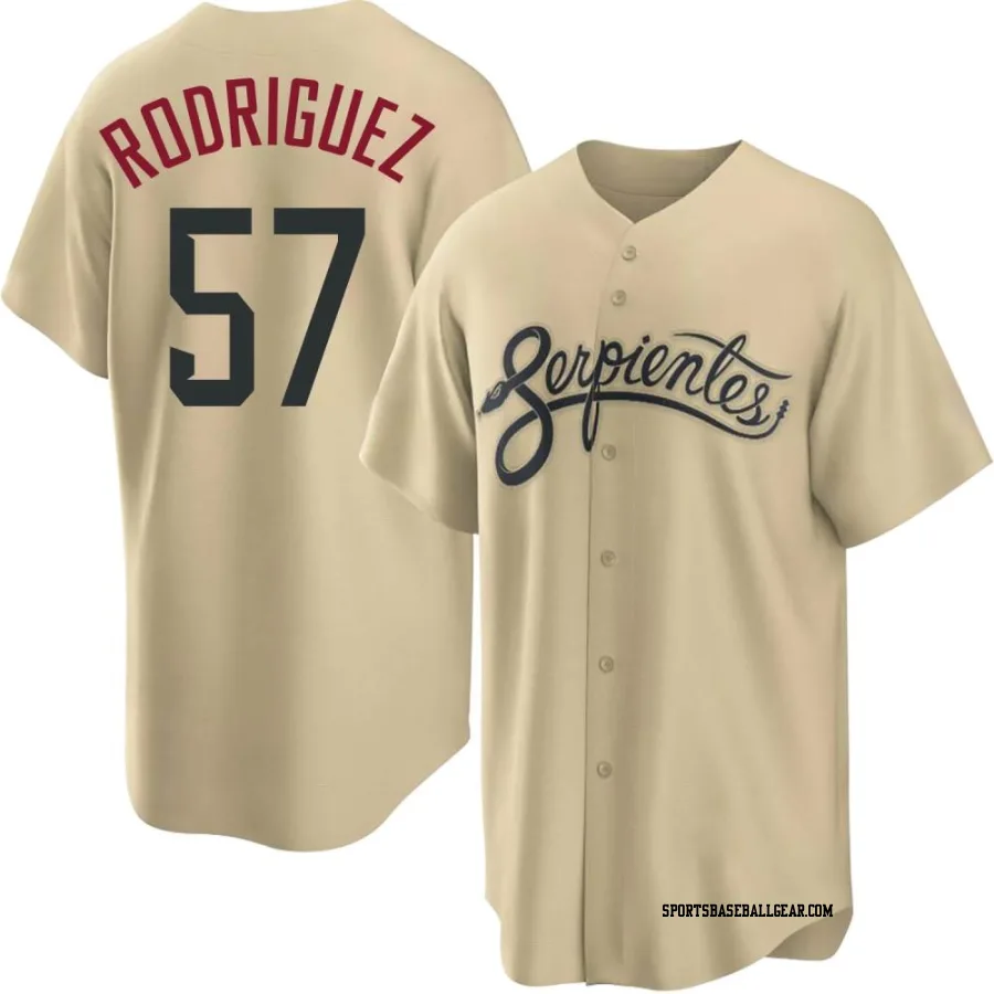 Eduardo Rodriguez Men's Arizona Diamondbacks Gold Replica 2021 City Connect Cool Base Jersey