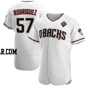 Eduardo Rodriguez Men's Arizona Diamondbacks White Authentic Crimson Home 2023 World Series Jersey