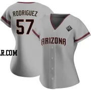 Eduardo Rodriguez Women's Arizona Diamondbacks Gray Authentic Road 2023 World Series Jersey