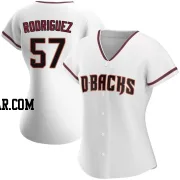 Eduardo Rodriguez Women's Arizona Diamondbacks White Authentic Home Jersey