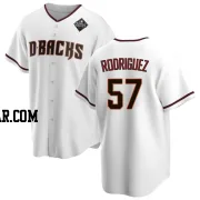 Eduardo Rodriguez Youth Arizona Diamondbacks White Replica Home 2023 World Series Jersey