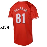 Eduardo Salazar Men's Cincinnati Reds Red Limited Alternate Jersey