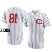 Eduardo Salazar Men's Cincinnati Reds White Authentic 2022 Field Of Dreams Jersey