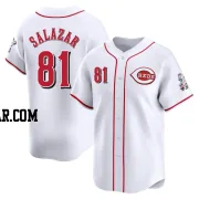 Eduardo Salazar Men's Cincinnati Reds White Limited Home Jersey