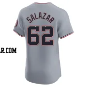 Eduardo Salazar Men's Washington Nationals Gray Elite Road Jersey