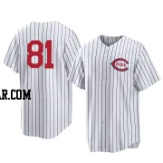 Eduardo Salazar Youth Cincinnati Reds White Replica 2022 Field Of Dreams Jersey