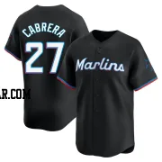 Edward Cabrera Men's Miami Marlins Black Limited Alternate Jersey