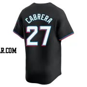 Edward Cabrera Men's Miami Marlins Black Limited Alternate Jersey