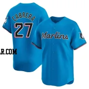 Edward Cabrera Men's Miami Marlins Blue Limited Alternate Jersey