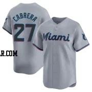 Edward Cabrera Men's Miami Marlins Gray Limited Road Jersey