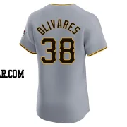 Edward Olivares Men's Pittsburgh Pirates Gray Elite Road Jersey