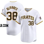 Edward Olivares Men's Pittsburgh Pirates White Limited Home Jersey