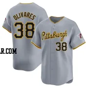 Edward Olivares Youth Pittsburgh Pirates Gray Limited Away Jersey