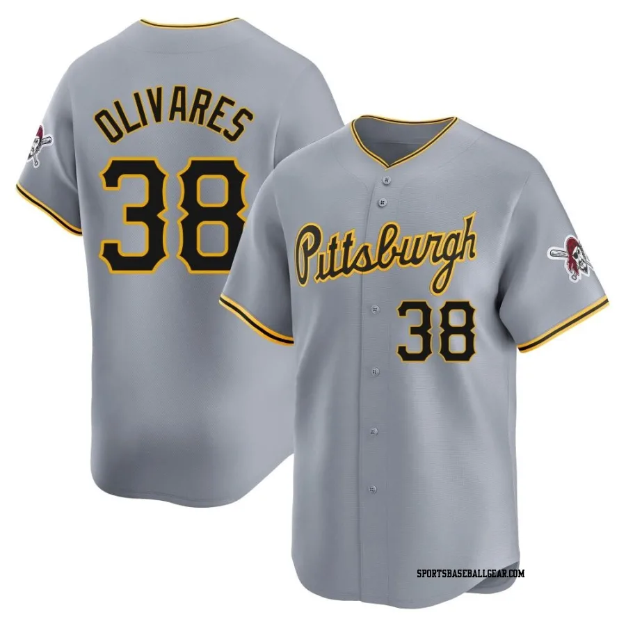 Edward Olivares Youth Pittsburgh Pirates Gray Limited Away Jersey