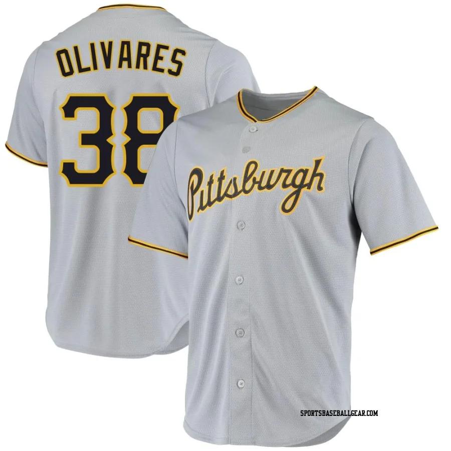 Edward Olivares Youth Pittsburgh Pirates Gray Replica Road Jersey