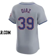 Edwin Diaz Men's New York Mets Gray Elite Road Jersey