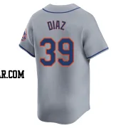 Edwin Diaz Men's New York Mets Gray Limited Away Jersey