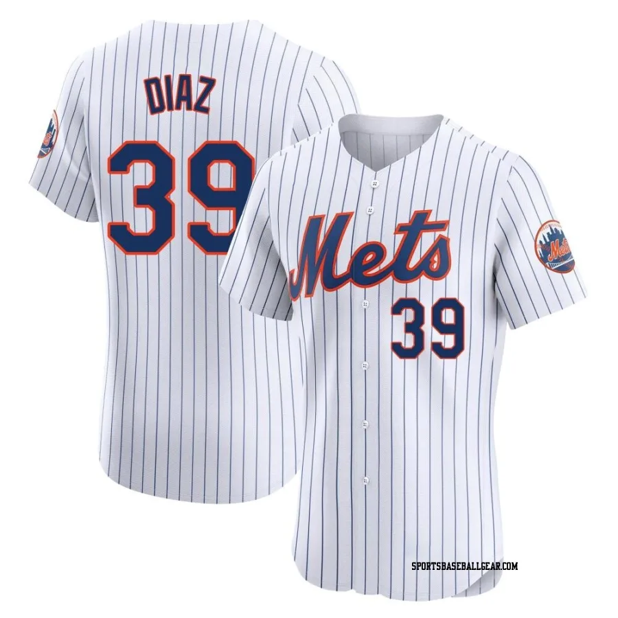 Edwin Diaz Men's New York Mets White Elite Home Jersey