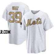 Edwin Diaz Men's New York Mets White Game Replica 2022 All-Star Jersey