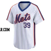 Edwin Diaz Men's New York Mets White Limited Cooperstown Collection Jersey