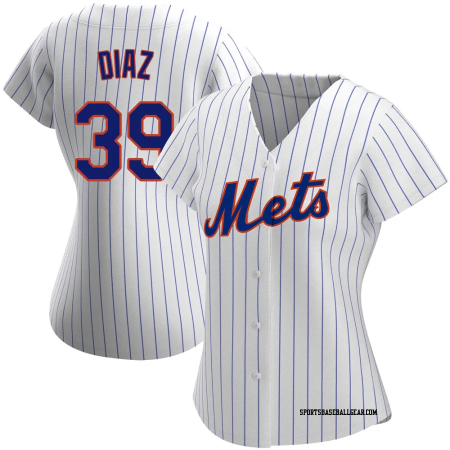 Edwin Diaz Women's New York Mets White Authentic Home Jersey