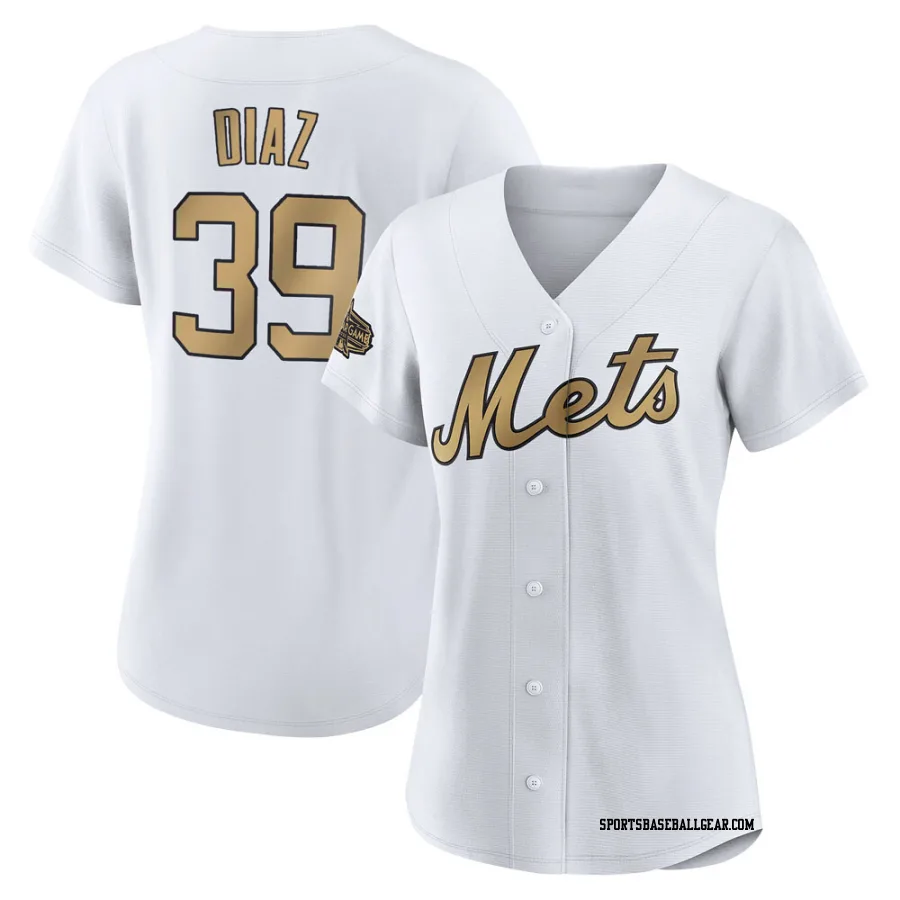 Edwin Diaz Women's New York Mets White Game Authentic 2022 All-Star Jersey