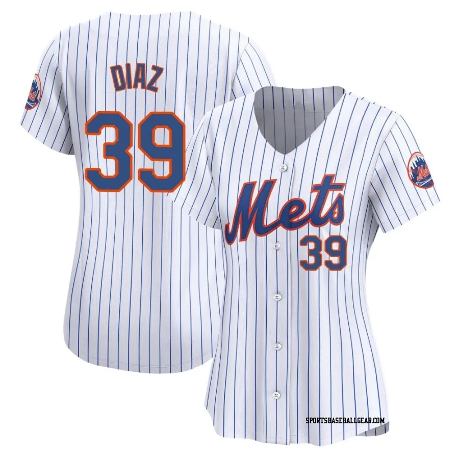 Edwin Diaz Women's New York Mets White Limited Home Jersey