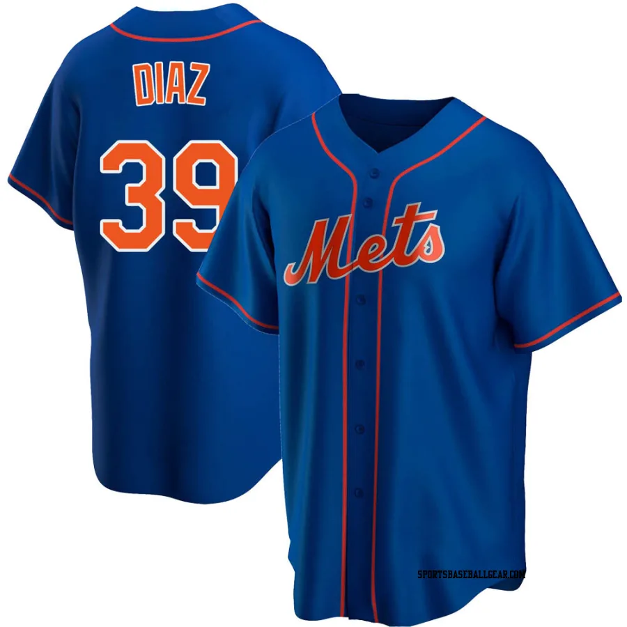 Edwin Diaz Youth New York Mets Royal Replica Alternate Jersey