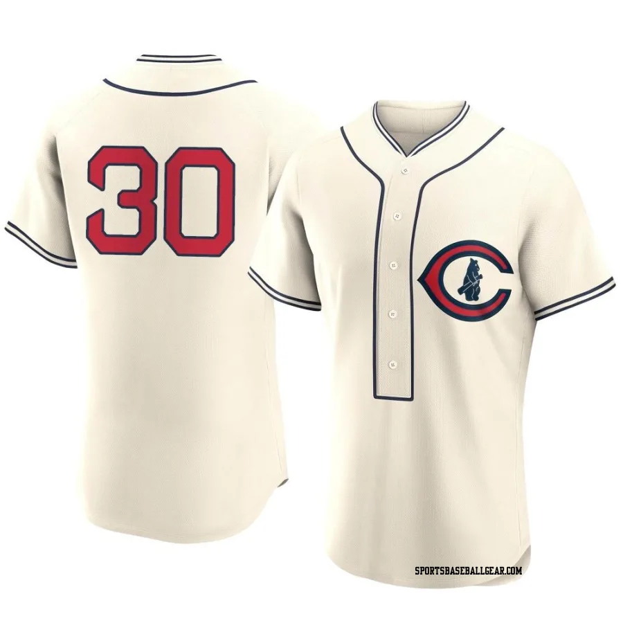 Edwin Rios Men's Chicago Cubs Cream Authentic 2022 Field Of Dreams Jersey