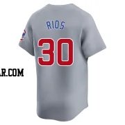 Edwin Rios Men's Chicago Cubs Gray Limited Road Jersey