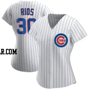 Edwin Rios Women's Chicago Cubs White Authentic Home Jersey