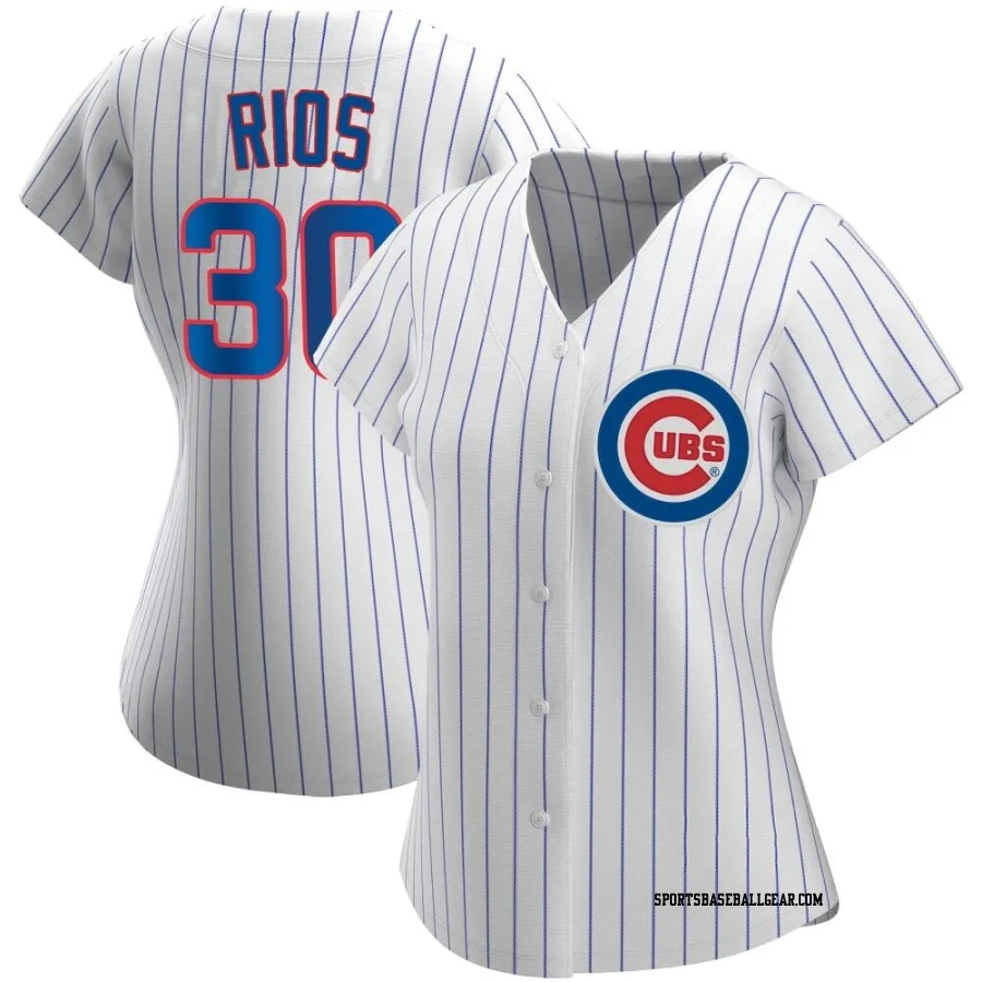 Edwin Rios Women's Chicago Cubs White Authentic Home Jersey