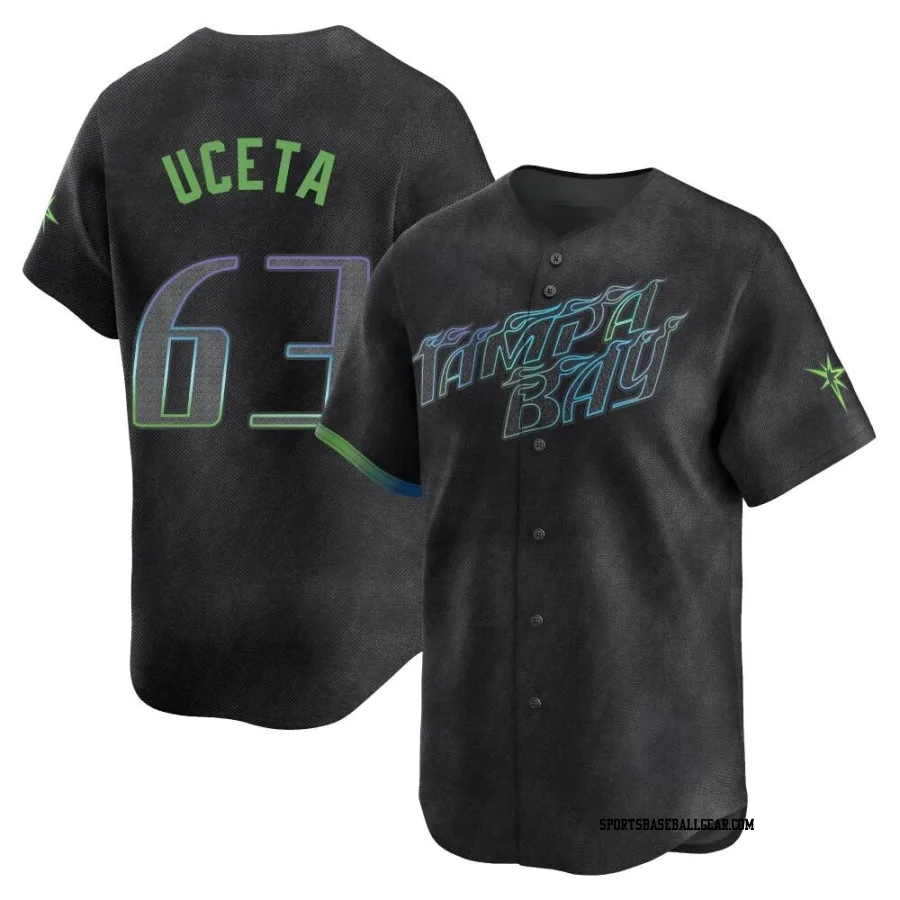 Edwin Uceta Men's Tampa Bay Rays Charcoal Limited 2024 City Connect Jersey