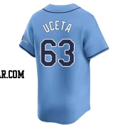 Edwin Uceta Men's Tampa Bay Rays Light Blue Limited Alternate Jersey