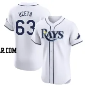 Edwin Uceta Men's Tampa Bay Rays White Elite Home Jersey