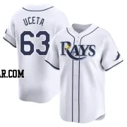 Edwin Uceta Men's Tampa Bay Rays White Limited Home Jersey