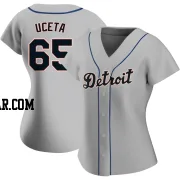 Edwin Uceta Women's Detroit Tigers Gray Authentic Road Jersey