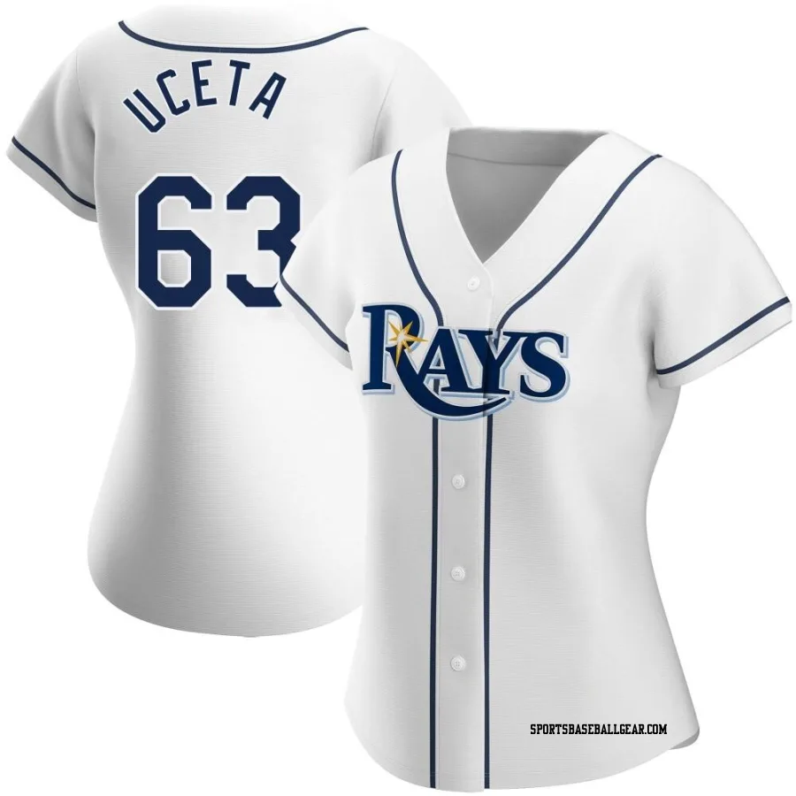 Edwin Uceta Women's Tampa Bay Rays White Authentic Home Jersey